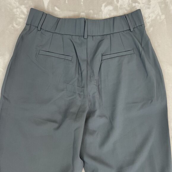 Halara Pants Womens Large Reg Grey High Rise Straight Leg Career Preppy NWT - Picture 10 of 11